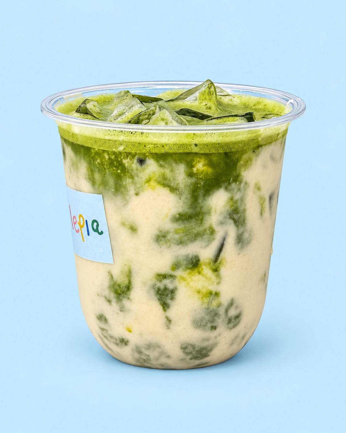 Creamy oatmeal matcha