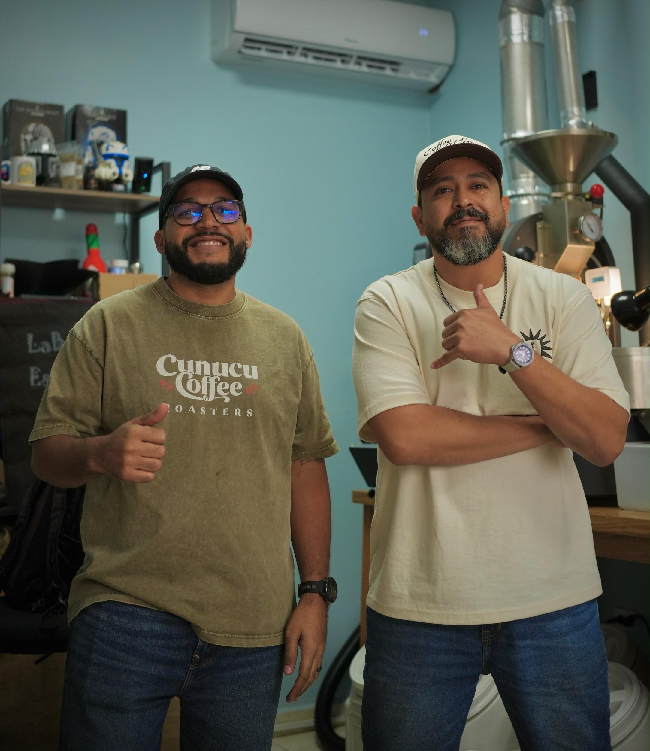 The team at Cunucu Coffee Roasters in Aruba
