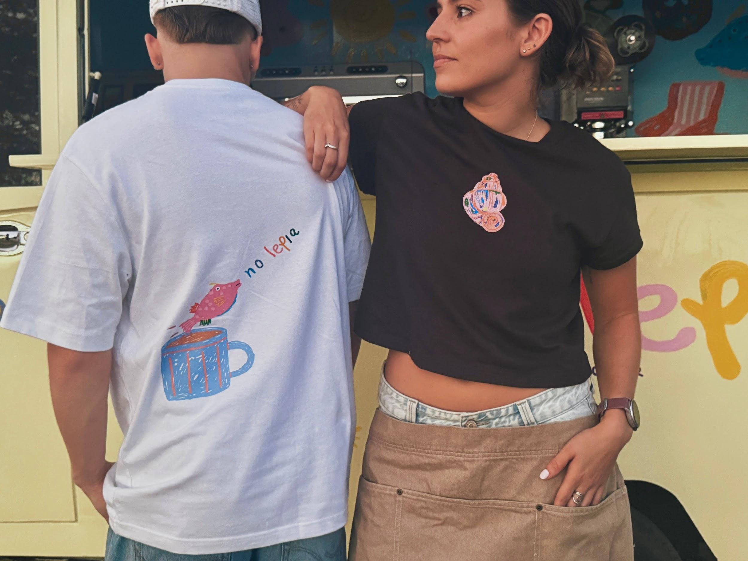 The people behind No Lepia standing beside their coffee truck