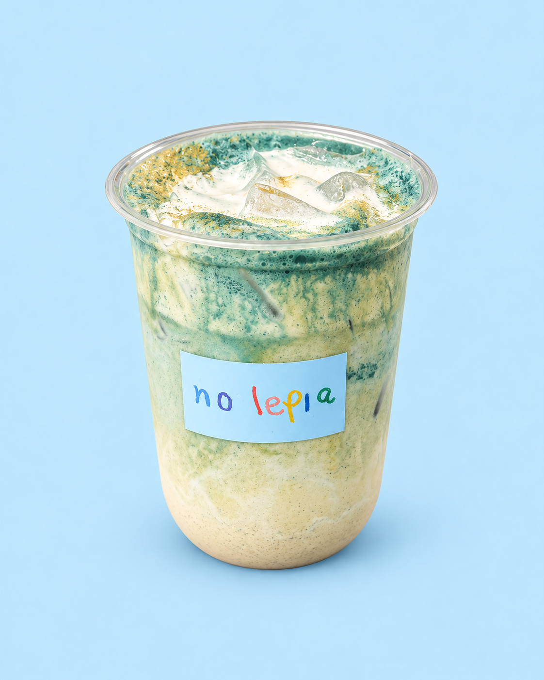 Spirulina latte